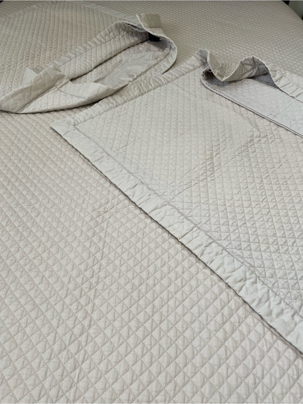 Ralph Lauren Coastal Sand King Quilted Coverlet & 2 European Shams